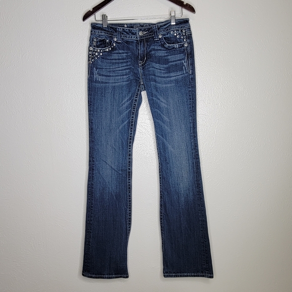 Miss Me Boot Cut Jeans Size 30 x 35 - Picture 4 of 15